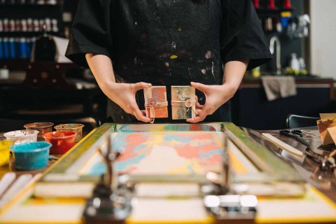 Abstract Serenity: Monotype Screenprinting & Book Folding Workshop