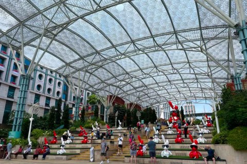 Resorts World Sentosa presents red and white bunnies in the Bunnyverse to celebrate Singapore’s 58th birthday