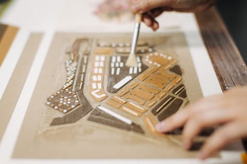 Collagraphy Class | Mapping Memories