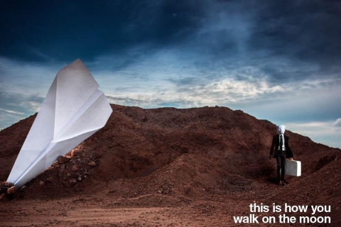 this is how you walk on the moon