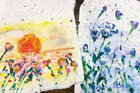 Acrylic Floral Painting + MYO Paper