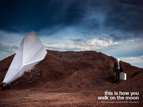 this is how you walk on the moon