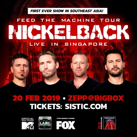 Nickelback - Feed The Machine Tour // First Time Live in Singapore!