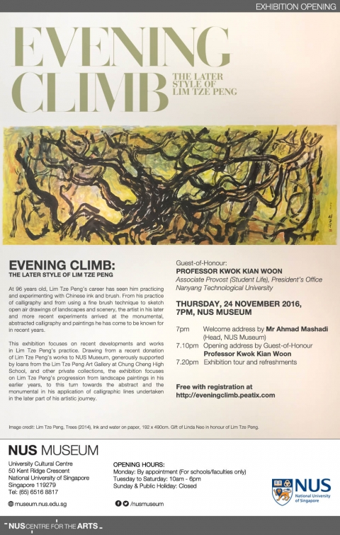 Evening Climb: The Later Style of Lim Tze Peng