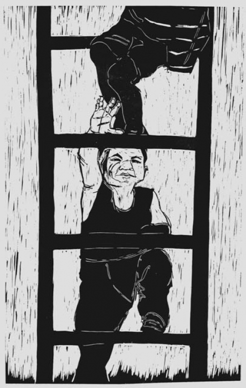 Poised for Success: Woodcut Series by Zhang Fuming