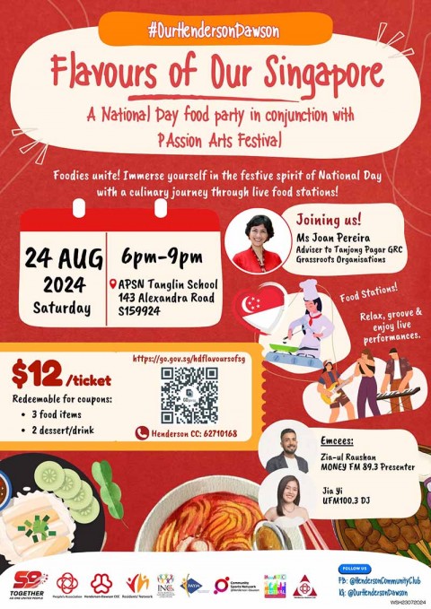 Flavours of Our Singapore – A National Day food party in conjunction with PAssionArts Festival 