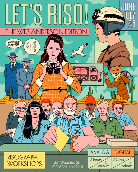 Let's Riso! Risograph Workshop: *Wes Anderson Edition*