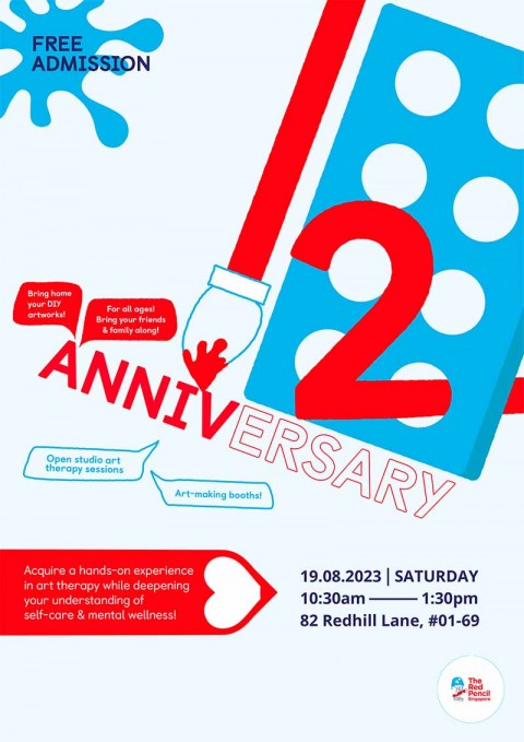 The Red Pencil (Singapore)'s 12th Anniversary Open Studio Art Therapy Experiential Session