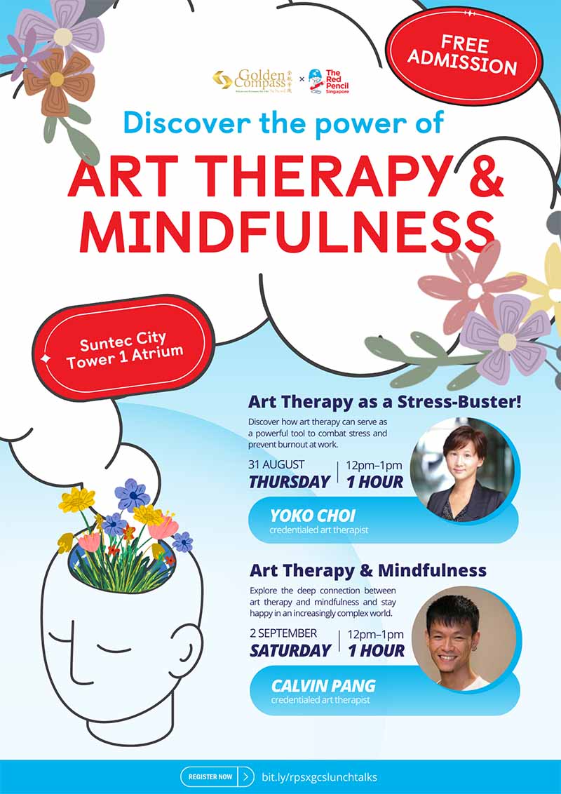 The Red Pencil (Singapore)’s FREE Art Therapy Lunchtime Talks Arts