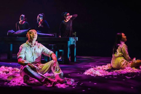 At the rehearsals - The Spirits Play