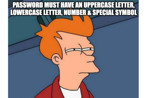 Passwords: Disruptions in Type and Reading