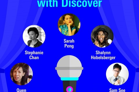 Lady Laughs with Discover