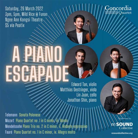 Concordia Quartet presents "A Piano Escapade"