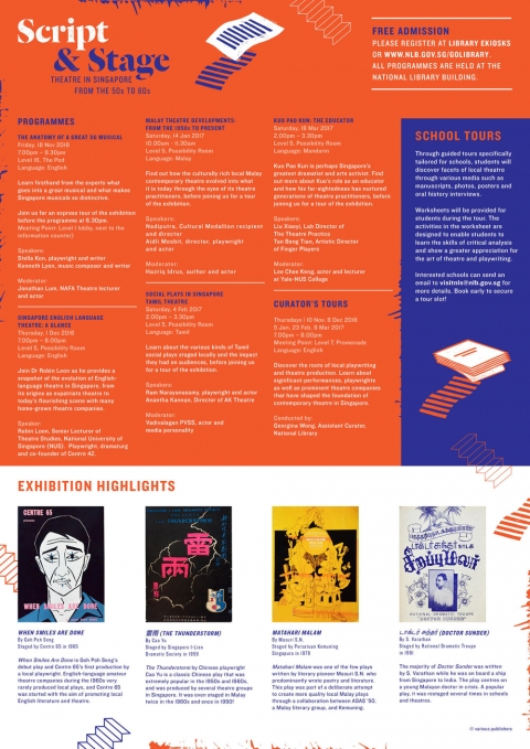 Script & Stage: Theatre in Singapore from the 50s to 80s