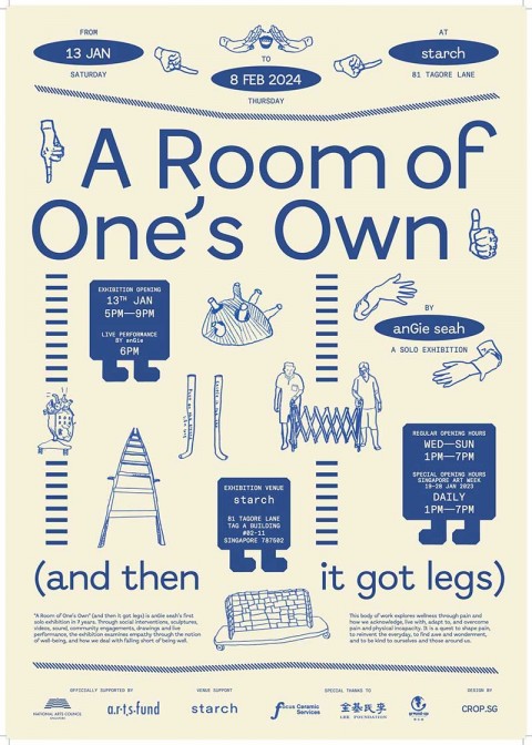 A Room Of One's Own (and then it got legs) solo exhibition by anGie seah