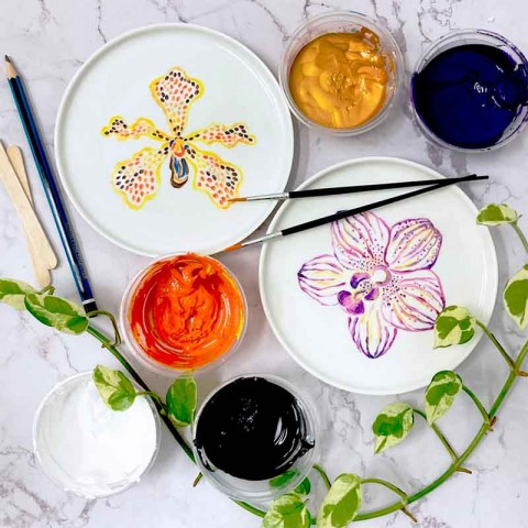 RTI X The Social Space — Orchid Dish Painting Workshop