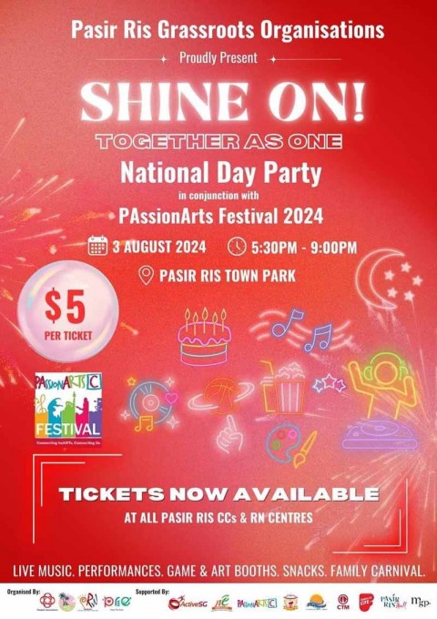 Pasir Ris Shine On! Together as One National Day Party in conjunction with PAssionArts Festival 2024