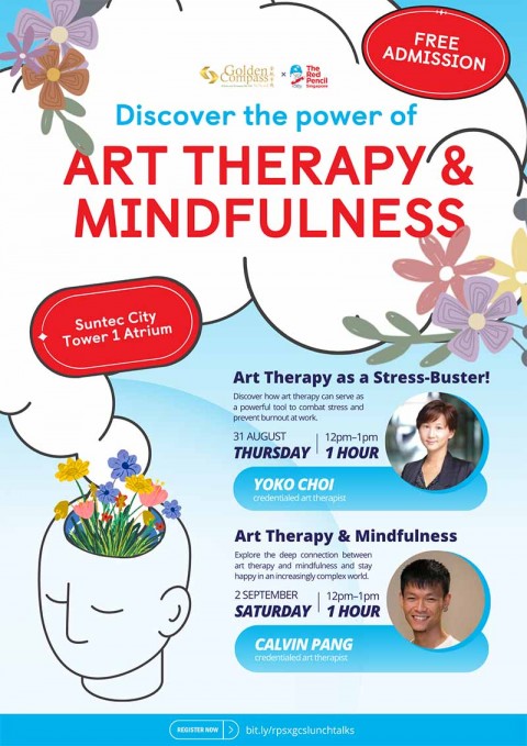 The Red Pencil (Singapore)’s FREE Art Therapy Lunchtime Talks 