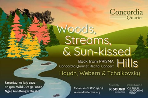 Woods, Streams and Sun-kissed Hills: Back from PRISMA - Concordia Quartet Recital Concert