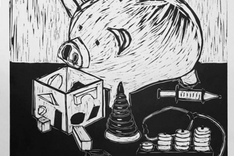 Poised for Success: Woodcut Series by Zhang Fuming